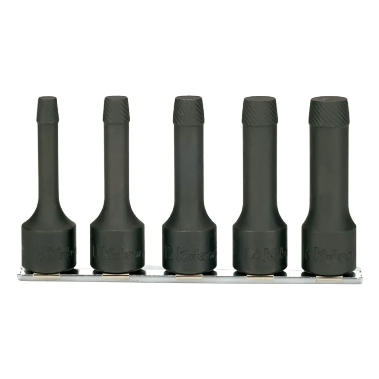 1/2" bolt twister, 5teiliger satz auf halteschiene