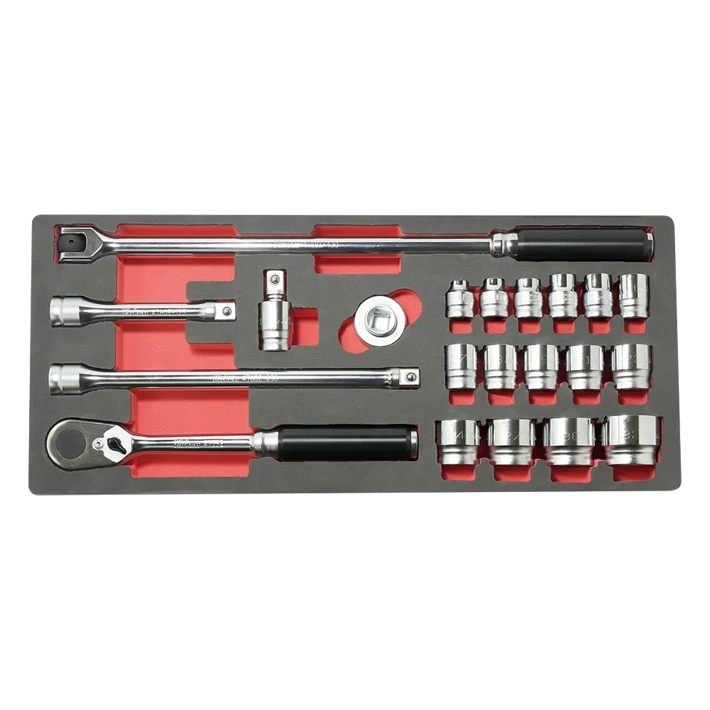 1/2” Ratschensatz in Weichschaumeinlage, Z-SERIE