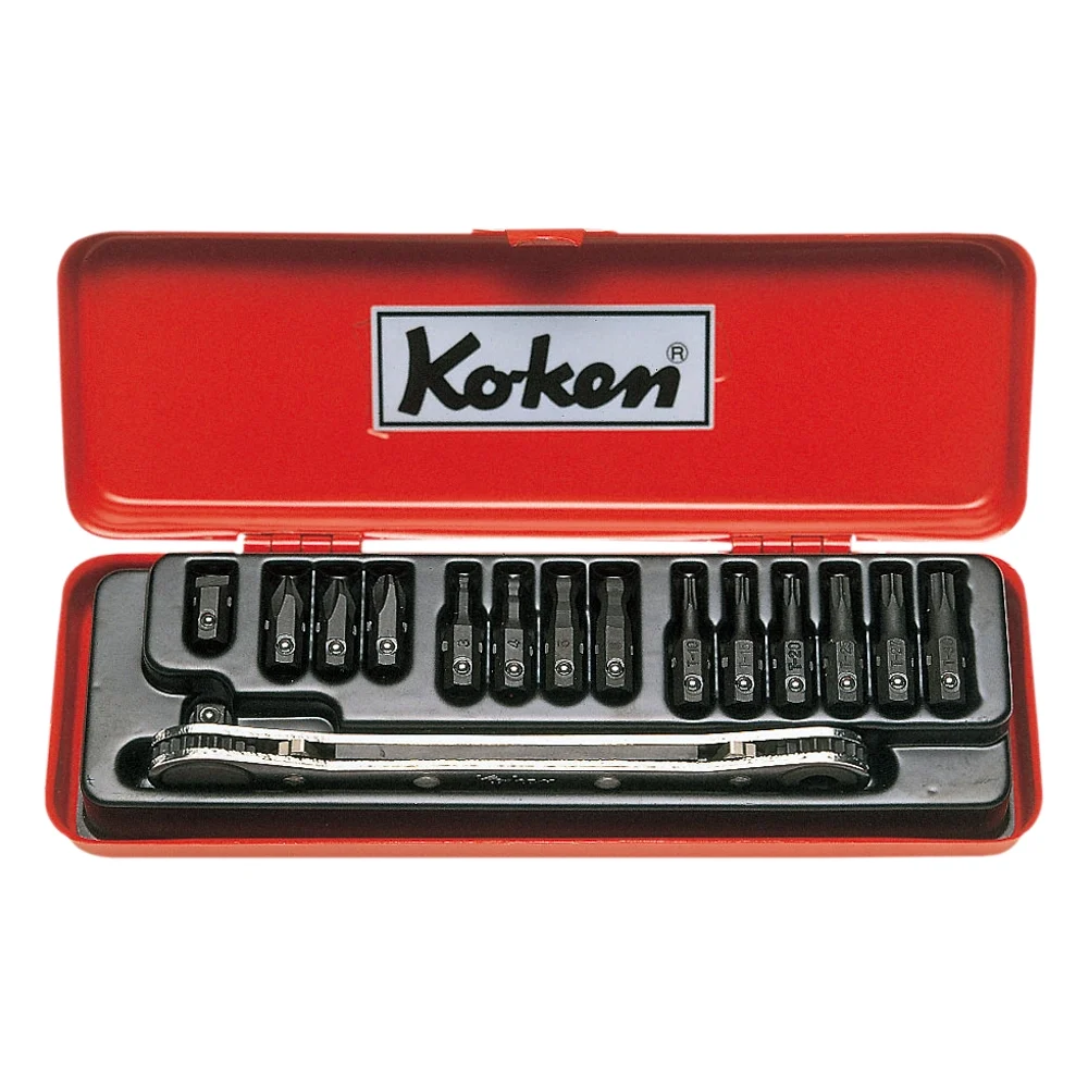 Ratschen-Ringschlüssel Bitsatz