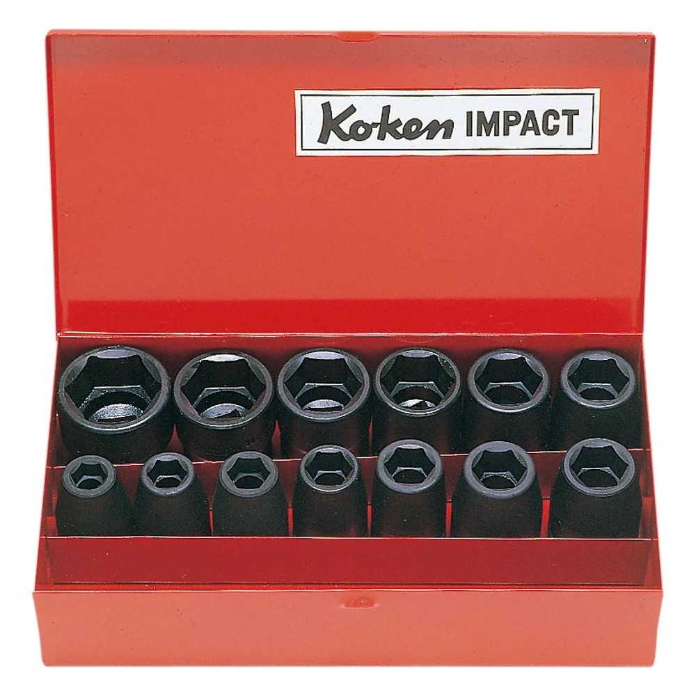 1/2'' 12-kant Schlagschrauber Nusssatz, 13-teilig