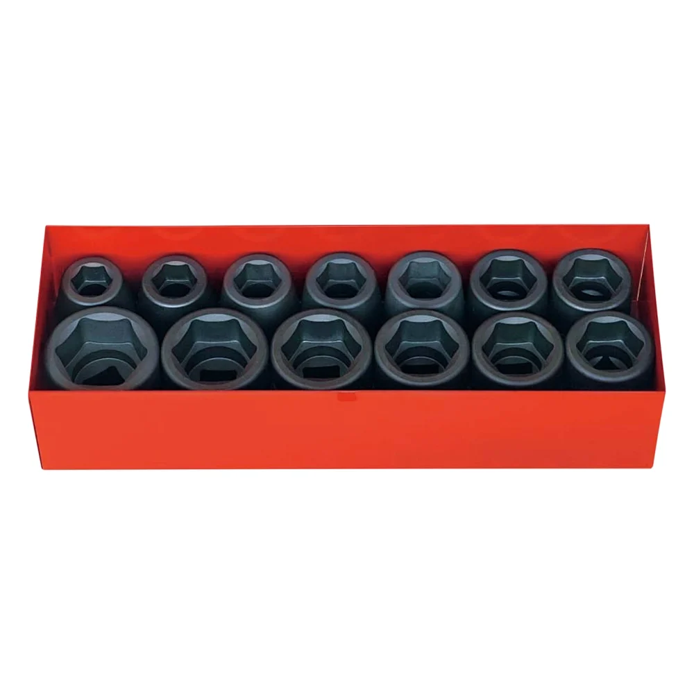 3/4'' 6-kant Schlagschrauber Nusssatz, 13-teilig