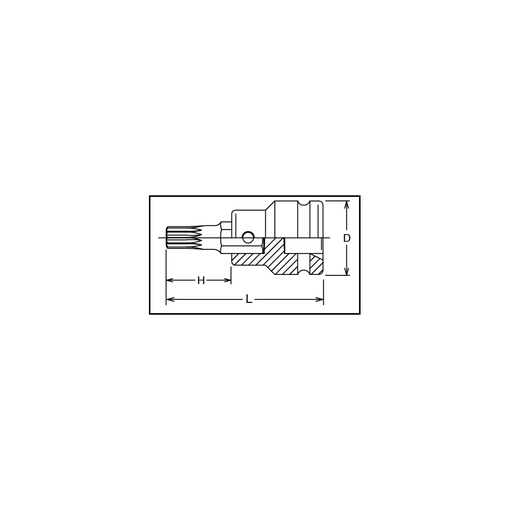 1'' Schlagschrauber Klingenhalter mit XZN-Bit, 112 mm