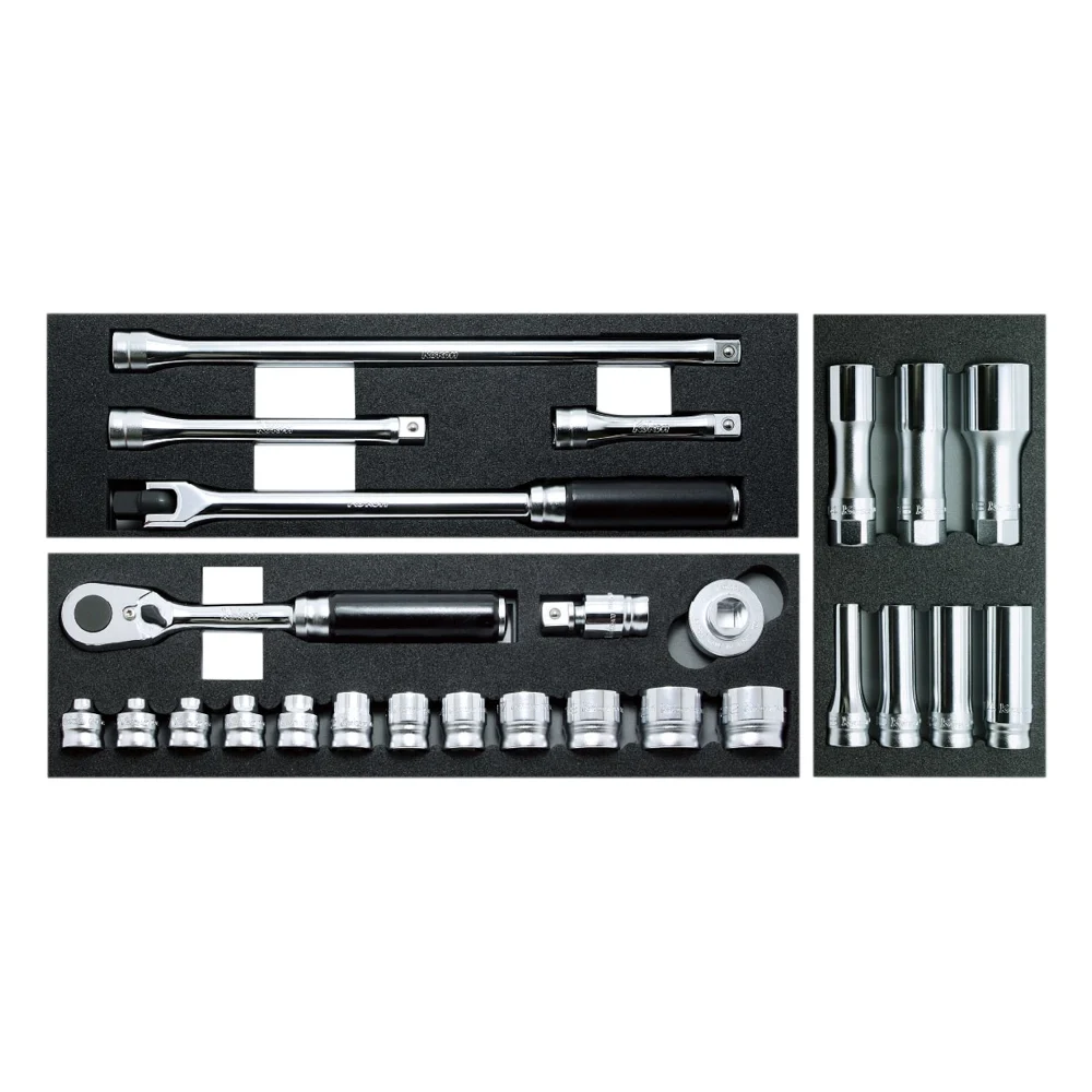 3/8” Ratschensatz in Weichschaumeinlage, Z-SERIE