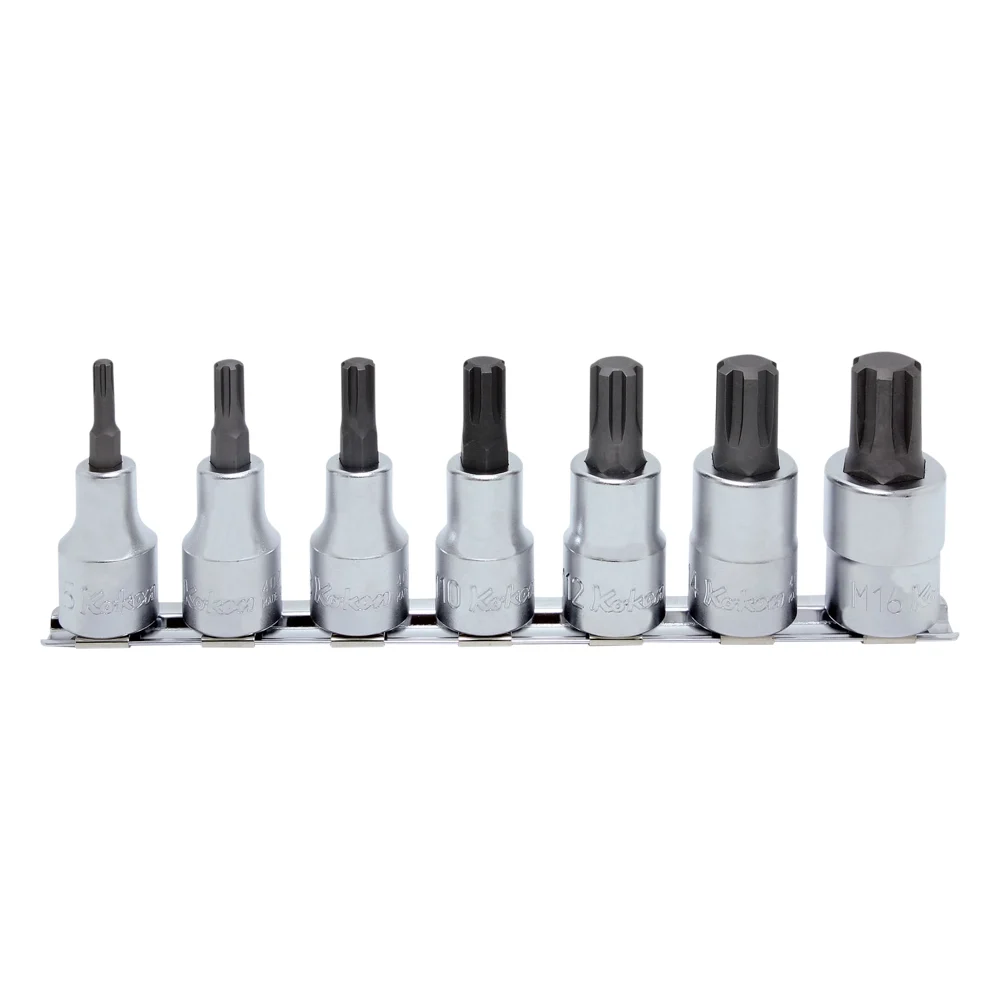 1/2'' ribe® bitsatz, 7 teiliger satz auf halteschiene