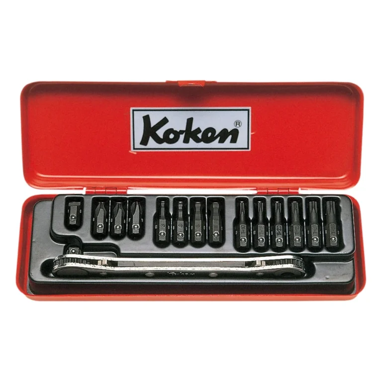 Ratschen-Ringschlüssel Bitsatz