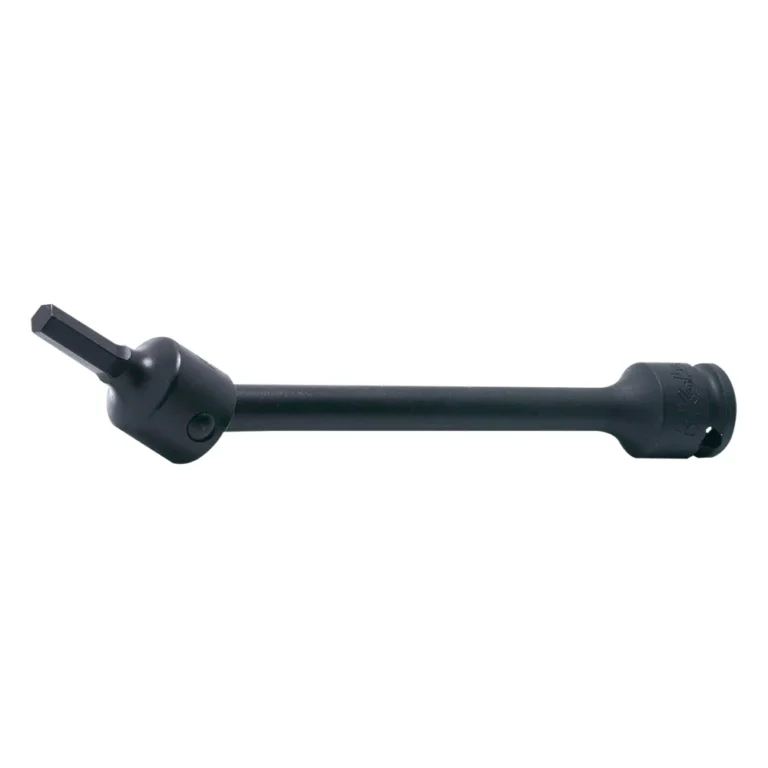 3/8'' 6-kant Schlagschrauber Schaftstecknuss mit Aussensechskant-Gelenk, 200 mm