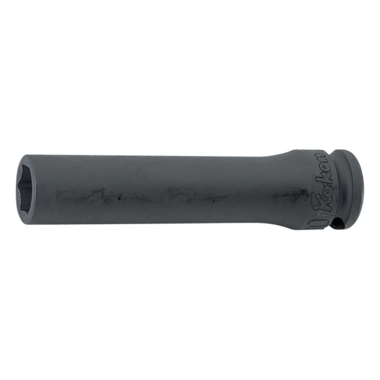 3/8'' 6 kant schlagschrauber nuss mit versenkbarem magnet, 80 mm