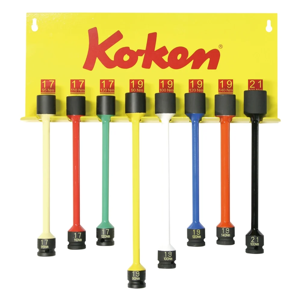 1/2″ Torsionsstäbe, 8-teilig mit Wandhalter