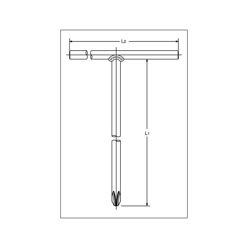 T-Griff für Kreuzschlitzschrauben