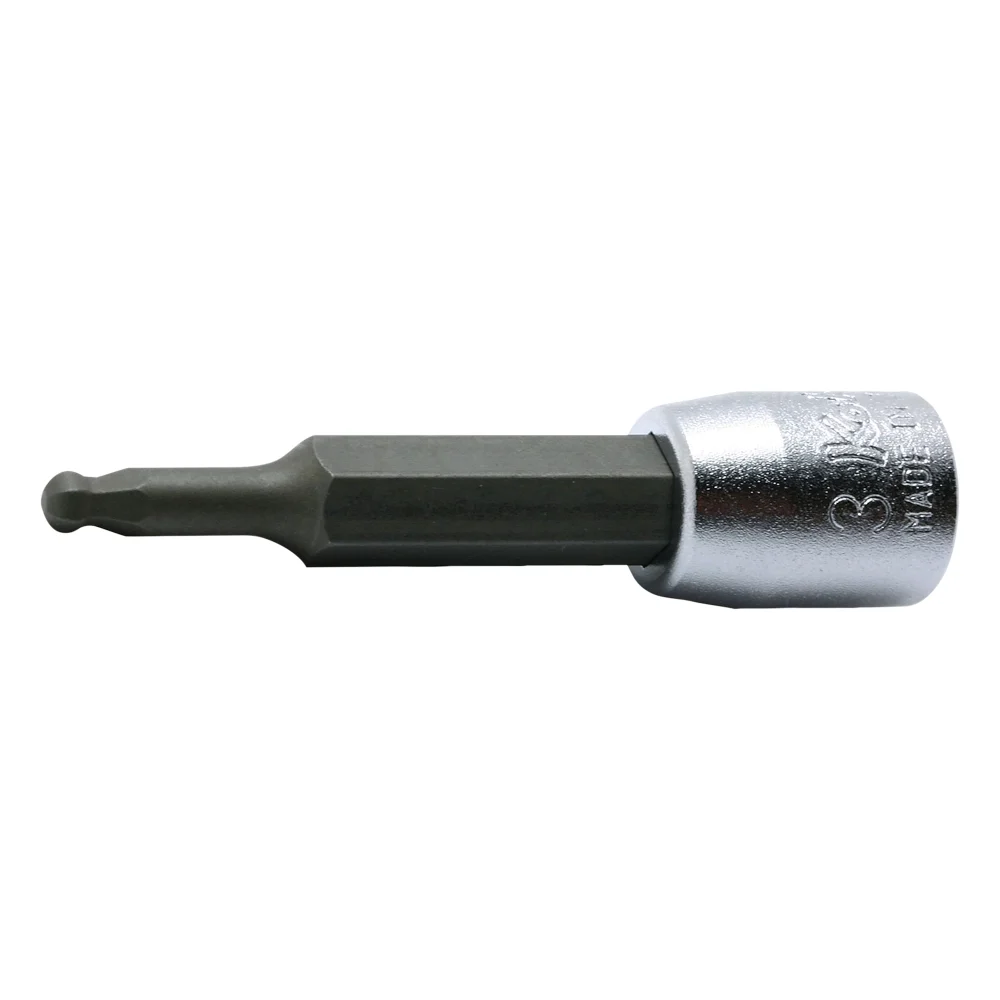 1/4" Kugelkopf-Aussensechskant-Bitstecknuss mit Haltekugel