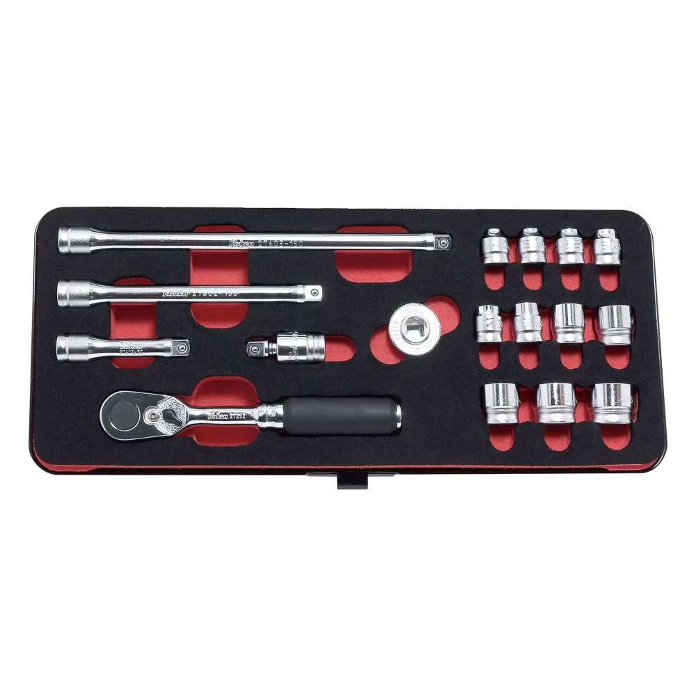 1/4” Ratschensatz in Weichschaumeinlage, Z-SERIE