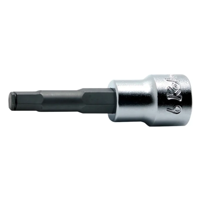 3/8'' Aussensechskant-Bitstecknuss mit Haltering, 62 mm