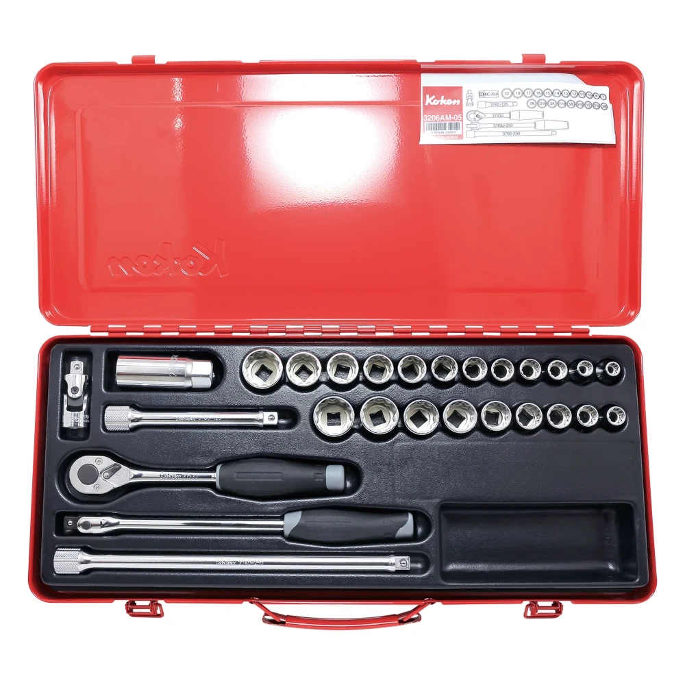 3/8'' Ratschensatz metrisch und Zoll gemischt