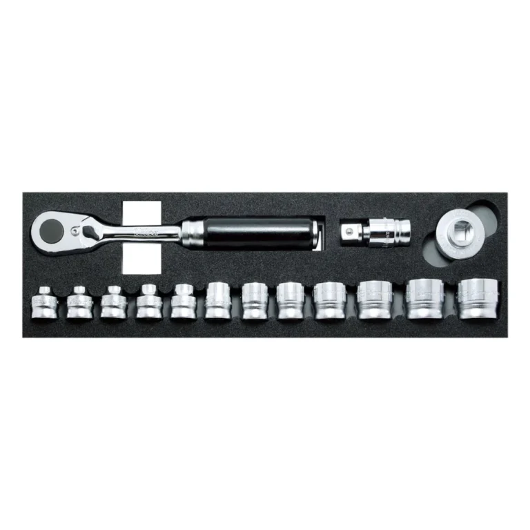 3/8” Ratschensatz in Weichschaumeinlage (Zoll), Z-SERIE