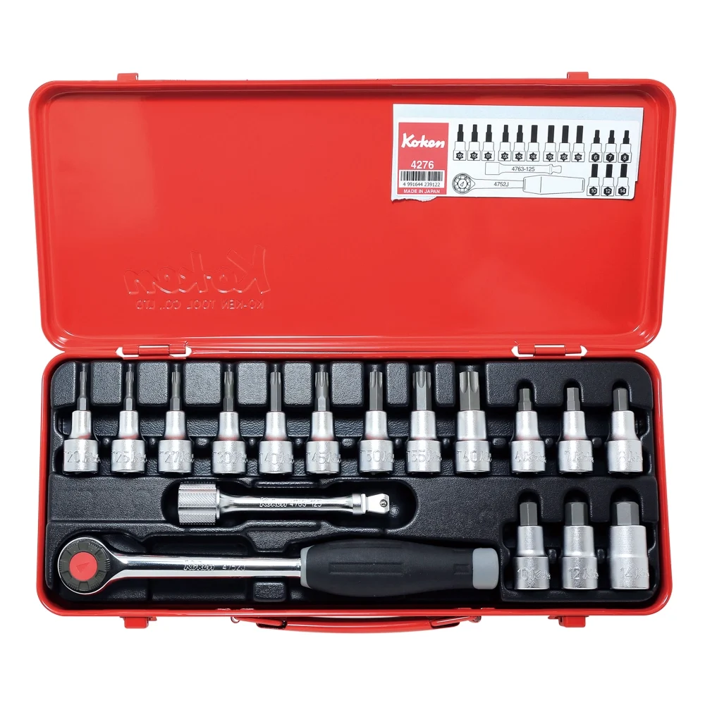 1/2'' Ratschensatz mit Bitstecknüssen