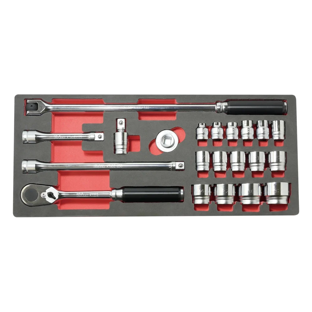 1/2” Ratschensatz in Weichschaumeinlage, Z-SERIE