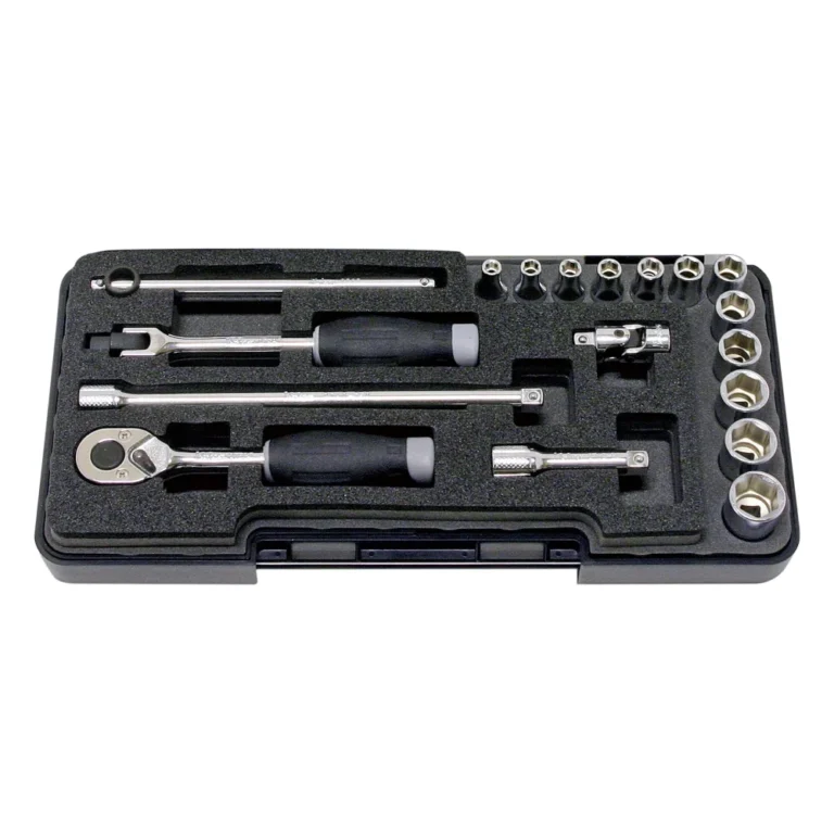 1/4'' Ratschensatz in Kunststoffkassette