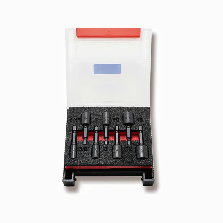 1/4'' Nutsetter mit Magnet, 7-teiliger Satz in Kunststoffkassette