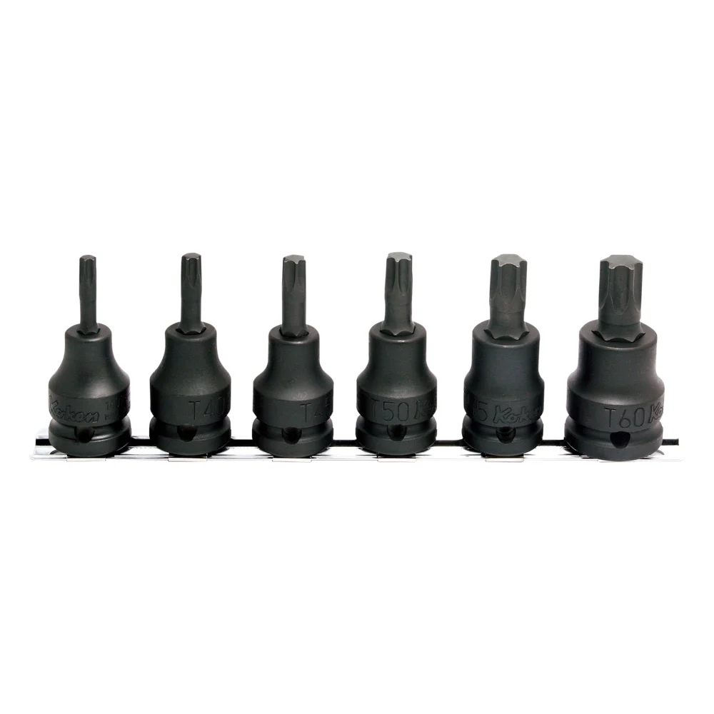 1/2'' Schlagschrauber TORX®-Bitsatz, 6-teiliger Satz auf Halteschiene