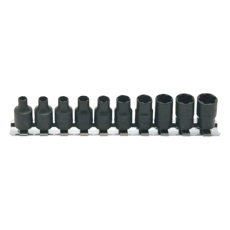 1/4″ Nuttwister, 10-teiliger Satz auf Halteschiene
