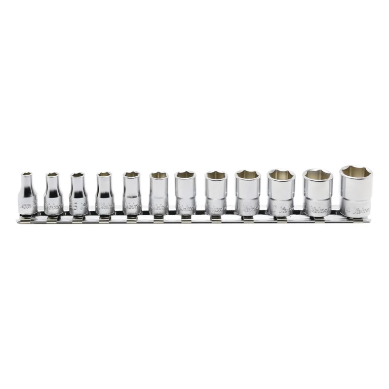 1/4” 12 kant nusssatz , 12 teiliger satz auf halteschiene