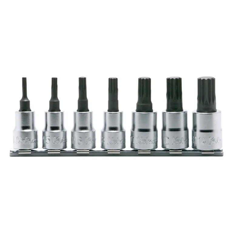 3/8″ XZN-Bitsatz, 6-teiliger Satz auf Halteschiene