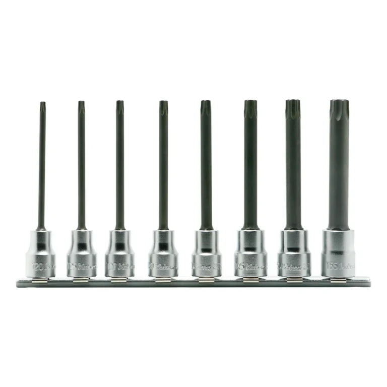 3/8'' Tamper-Resistant TORX®-Bitsatz (lang), 8-teiliger Satz auf Halteschiene