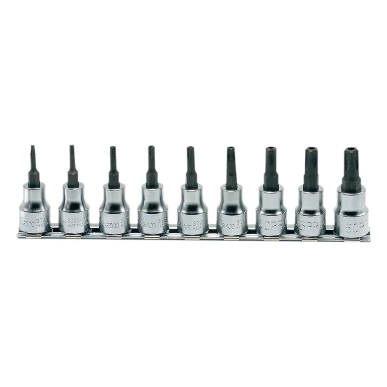 3/8'' Tamper-Resistant TORXPLUS®-Bitsatz, 9-teiliger Satz auf Halteschiene