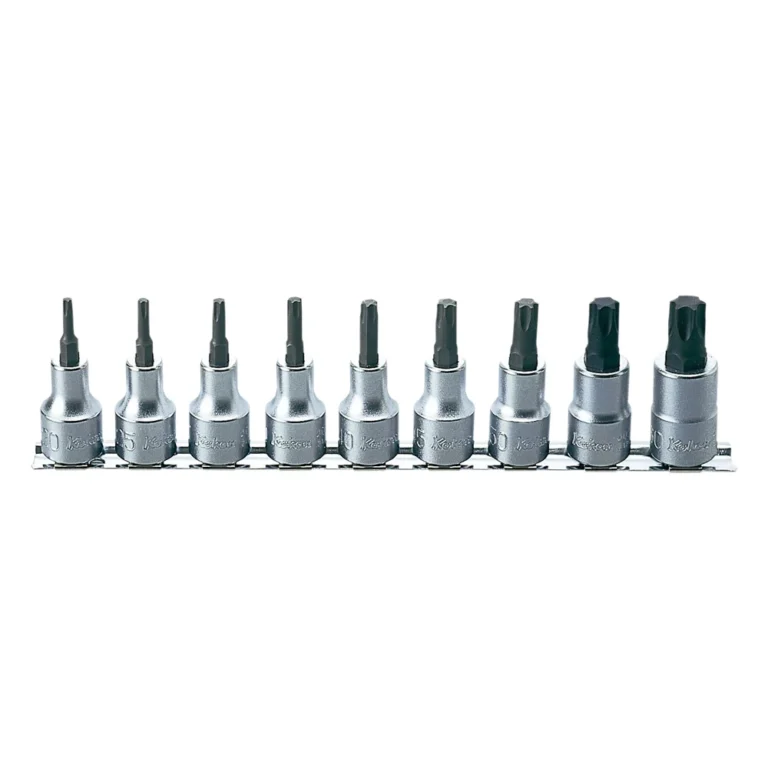 1/2'' TORX®-Bitsatz, 9-teiliger Satz auf Halteschiene